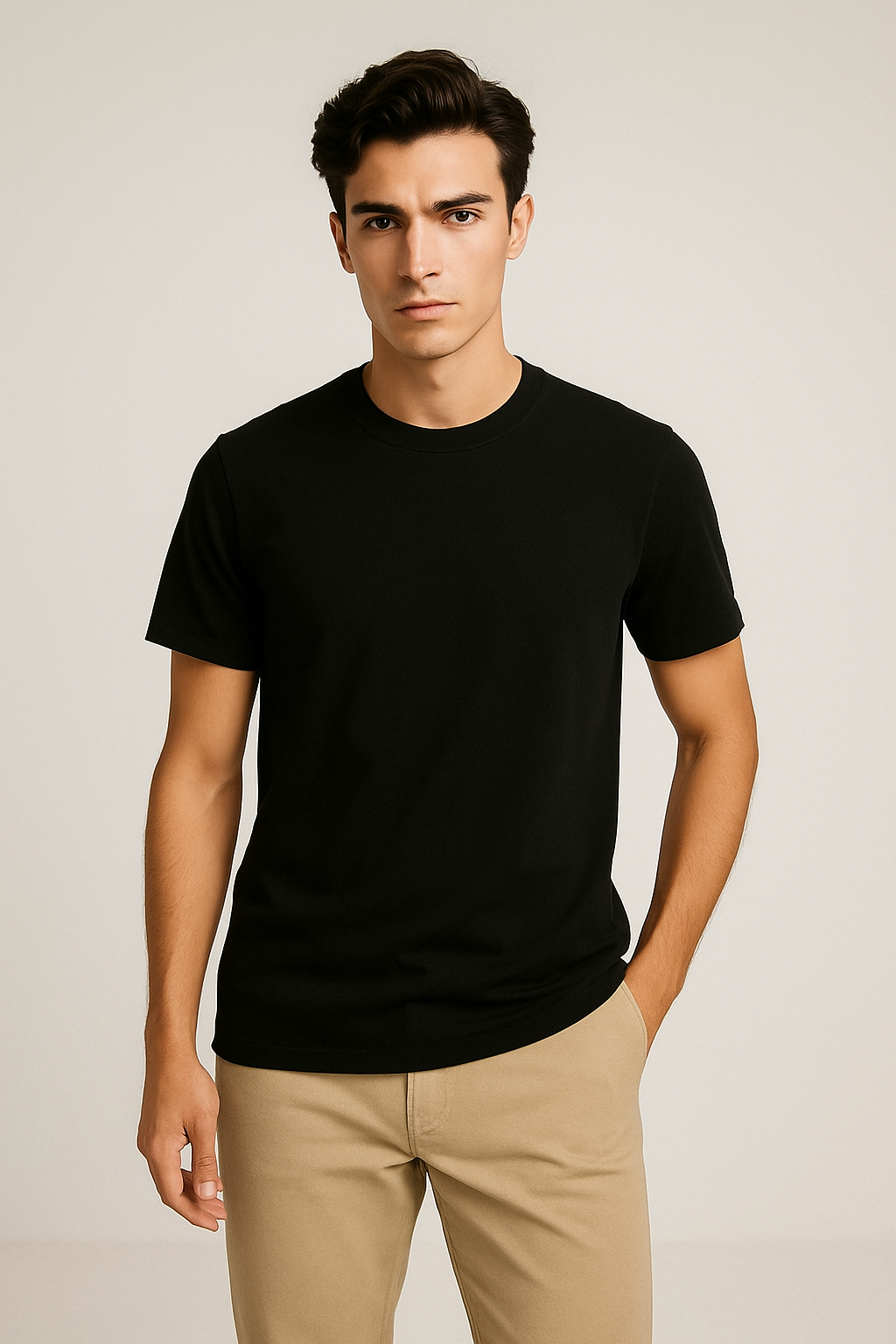 PoshFlair Classic Round Neck T-Shirt