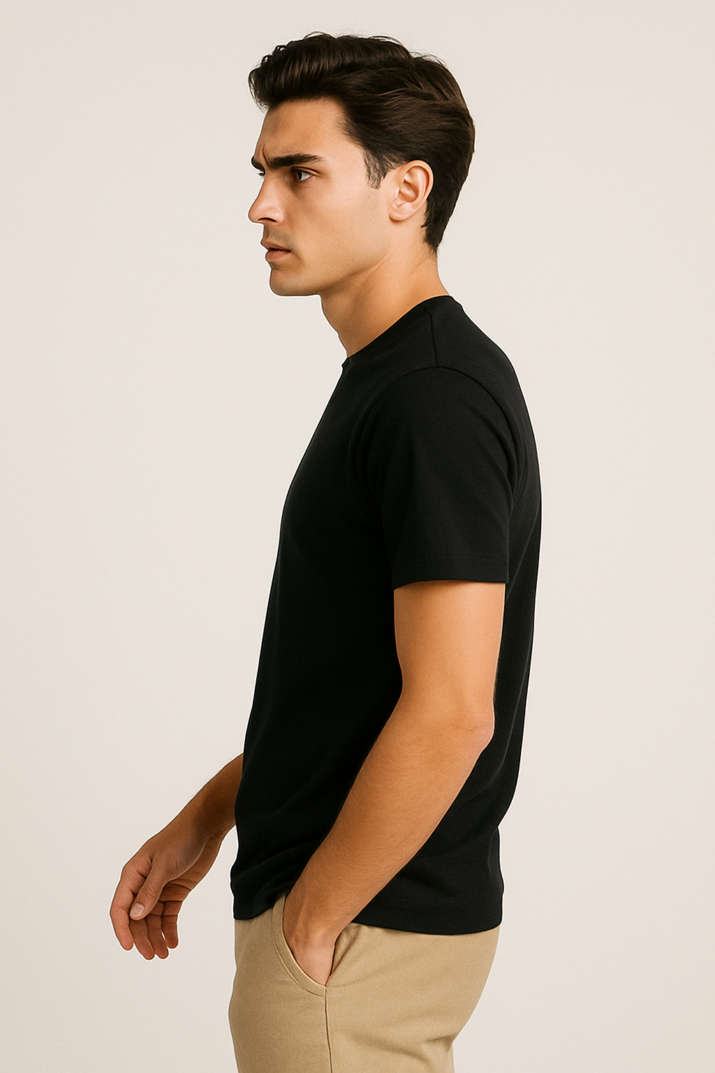 PoshFlair Classic Round Neck T-Shirt