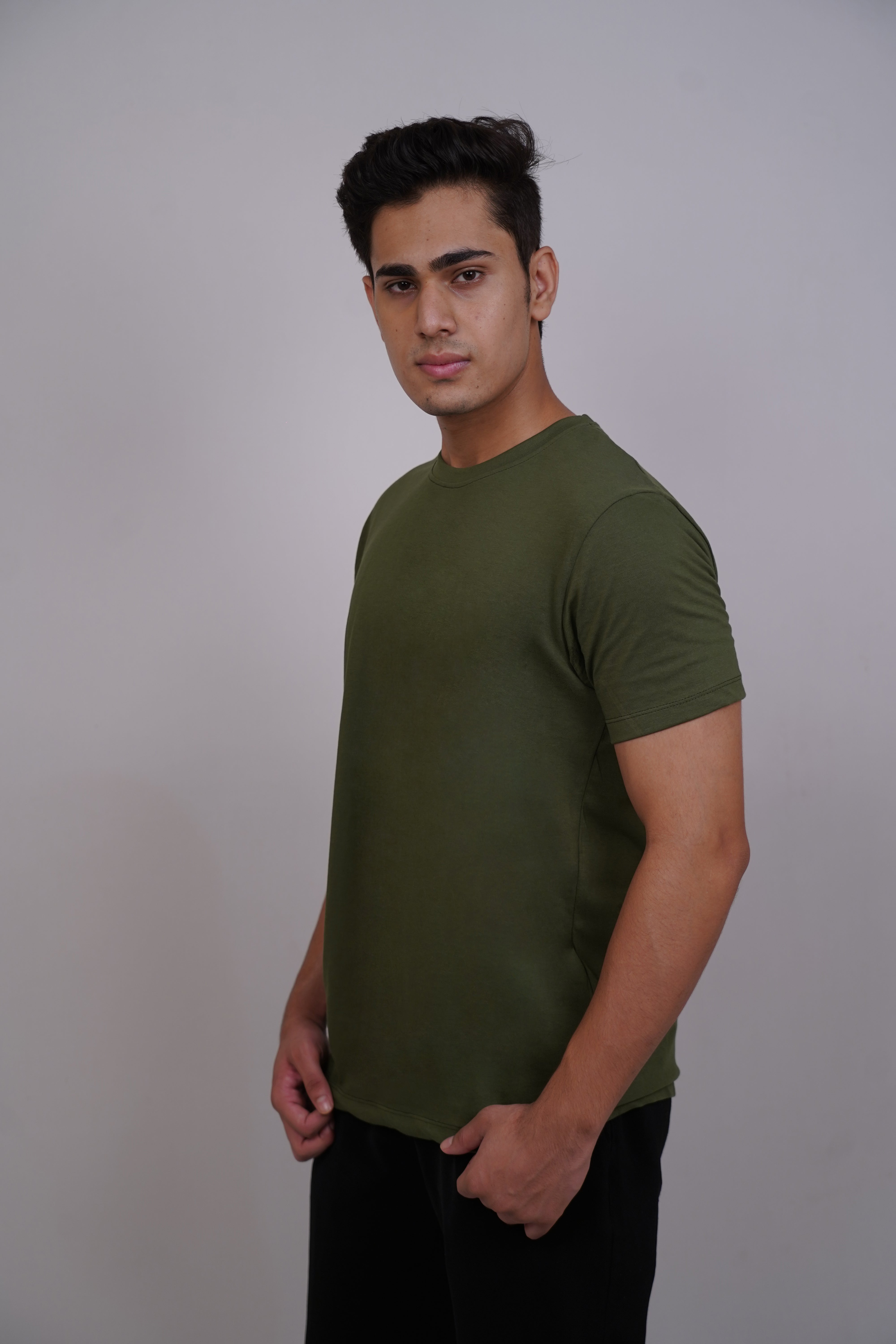 PoshFlair Classic Round Neck T-Shirt