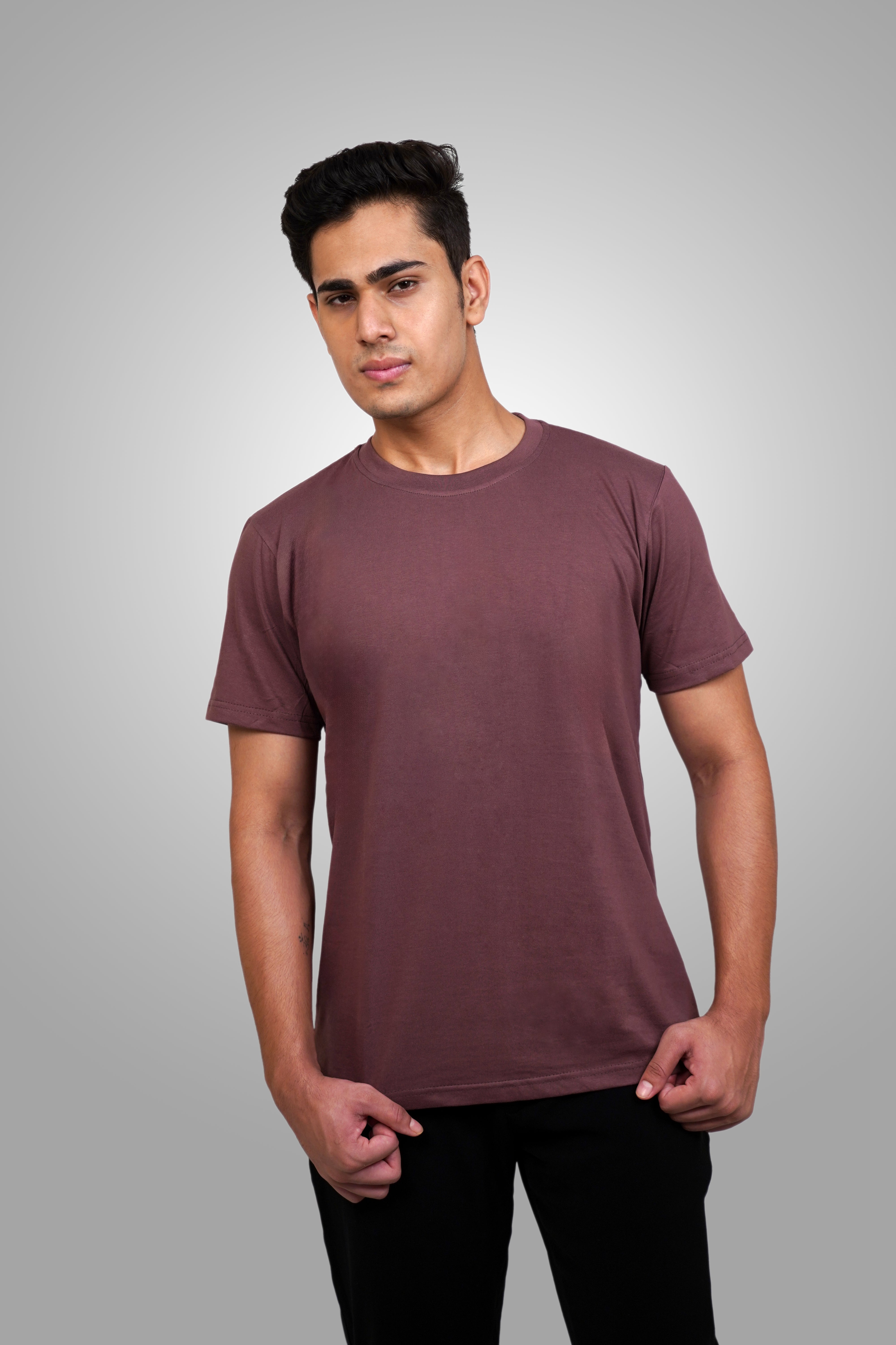 PoshFlair Classic Round Neck T-Shirt