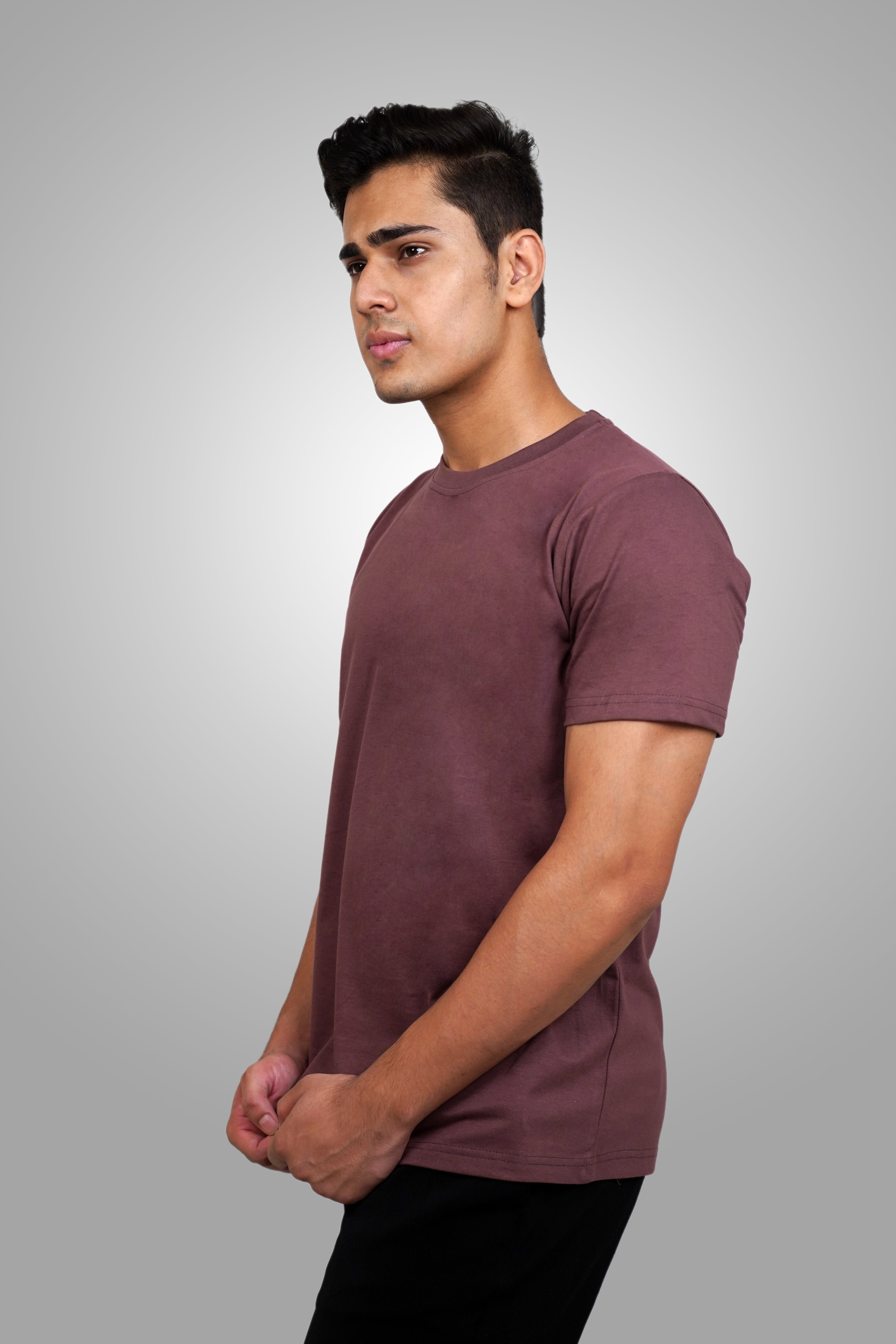 PoshFlair Classic Round Neck T-Shirt