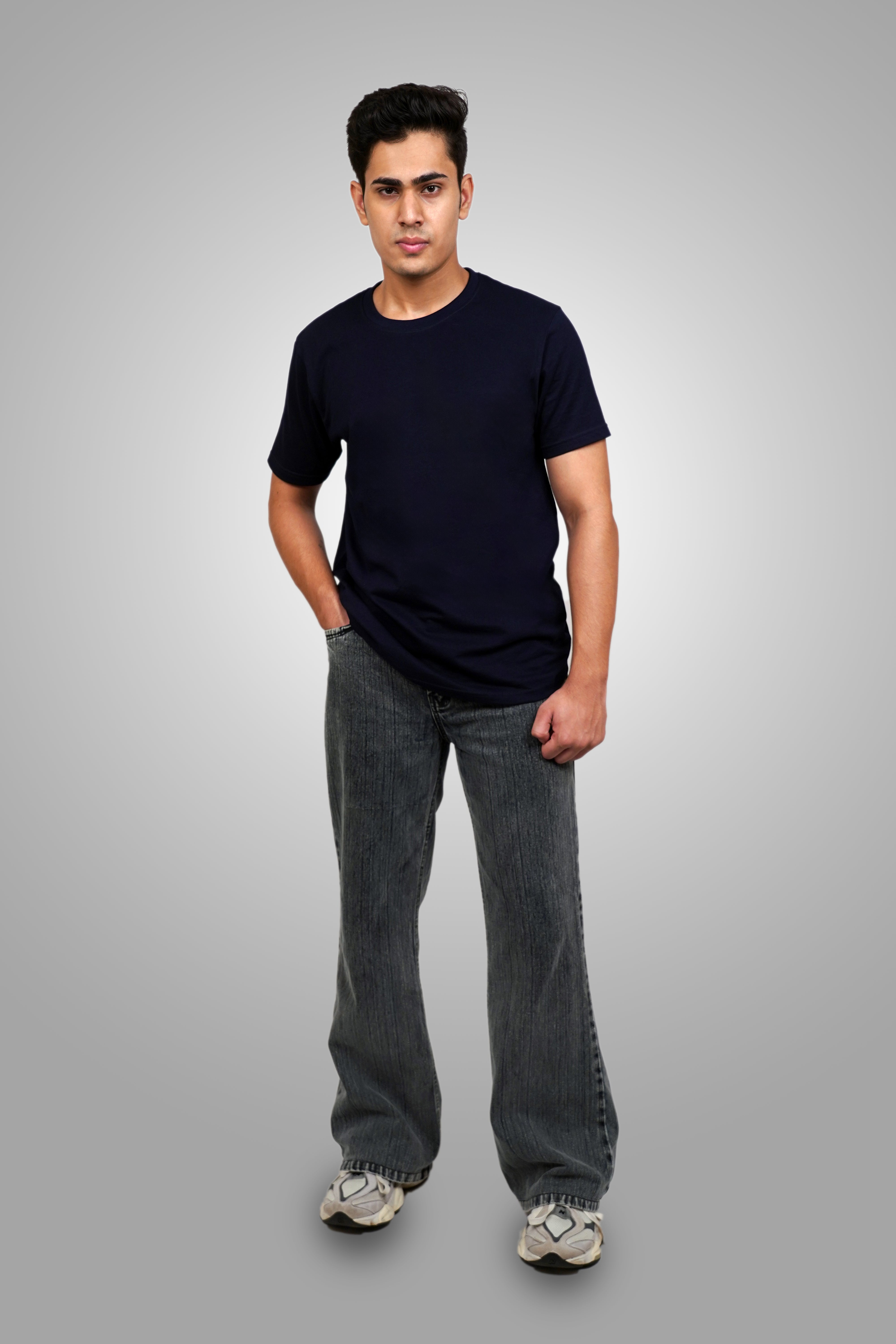 PoshFlair Classic Round Neck T-Shirt