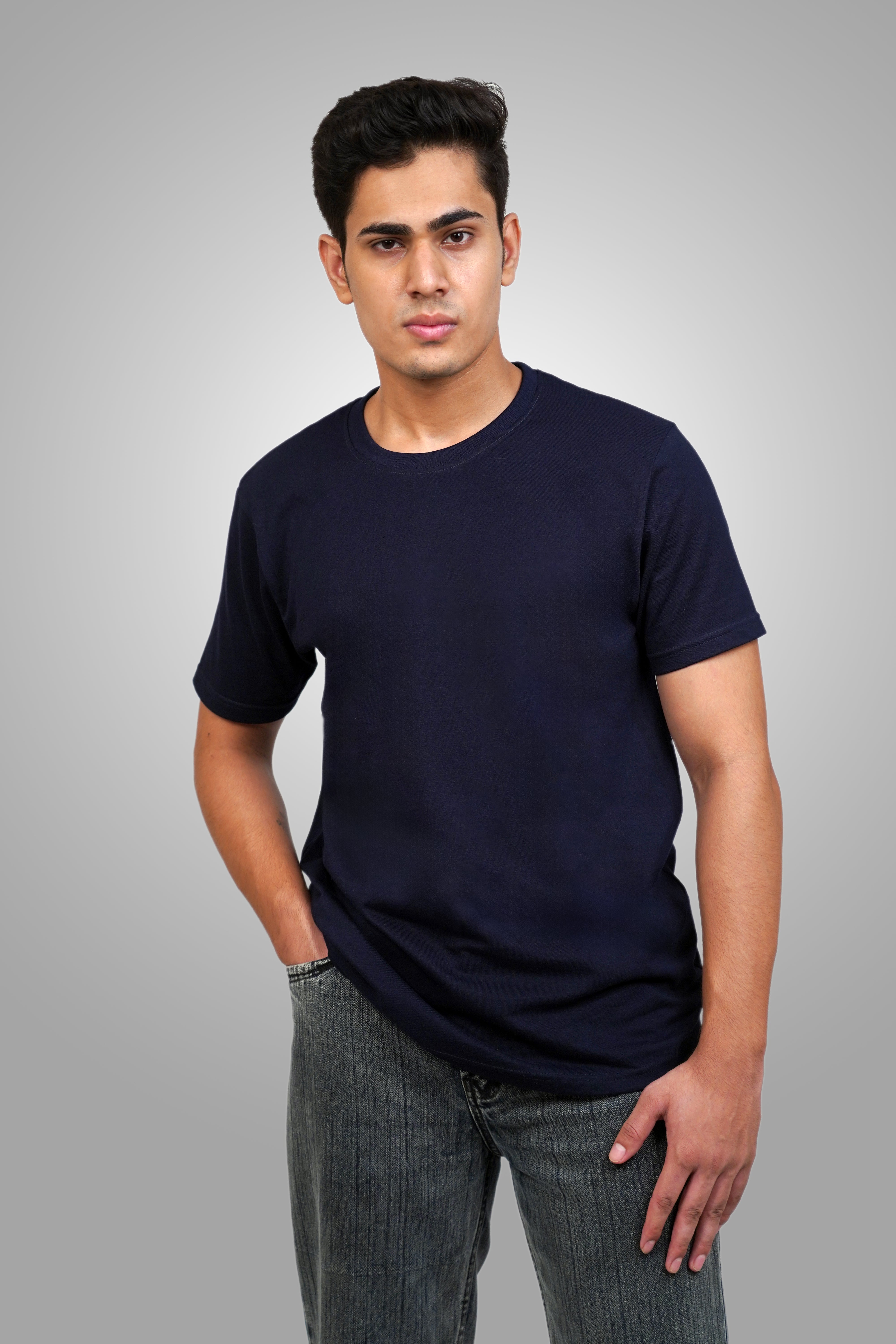 PoshFlair Classic Round Neck T-Shirt