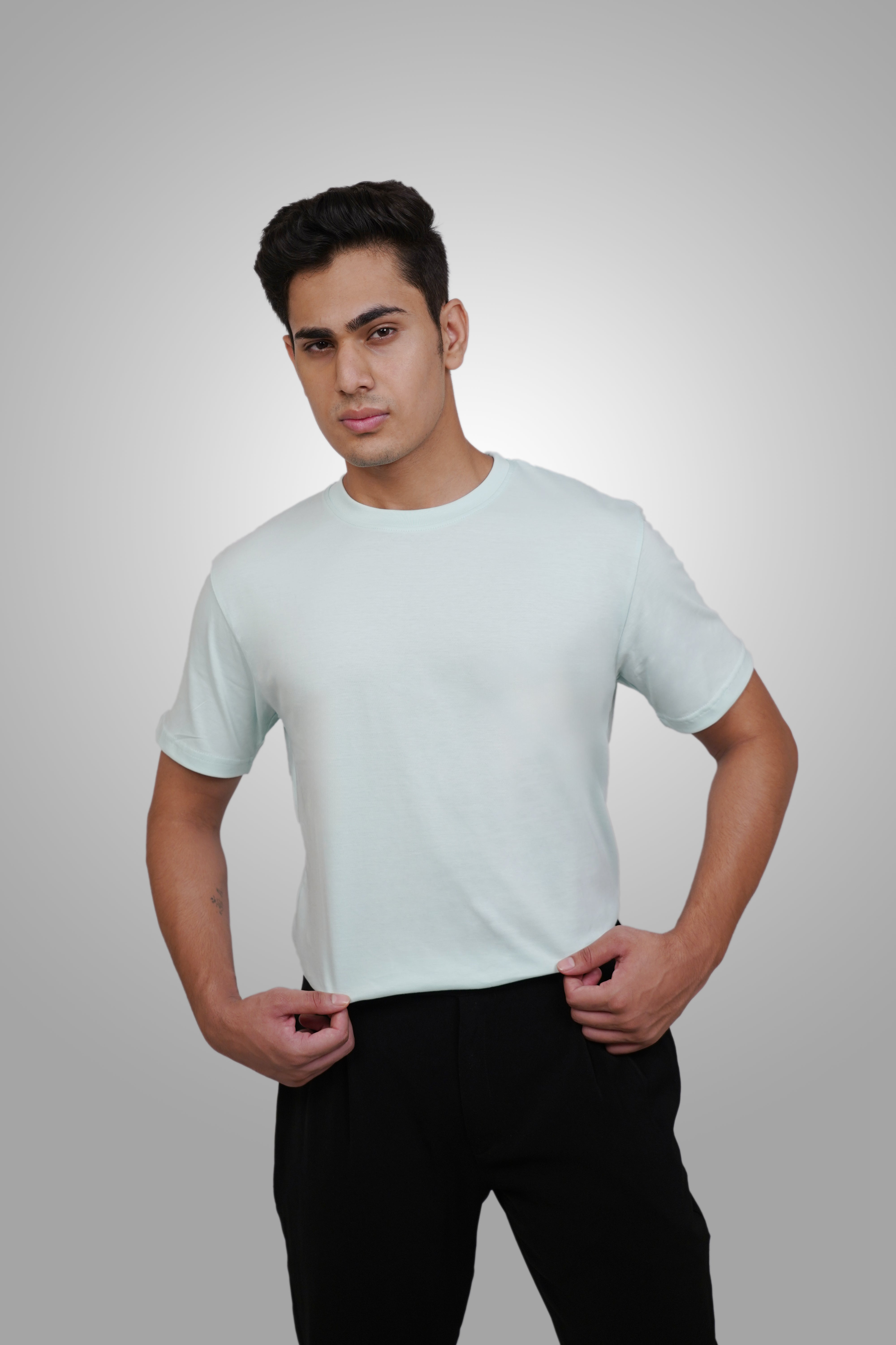 PoshFlair Classic Round Neck T-Shirt