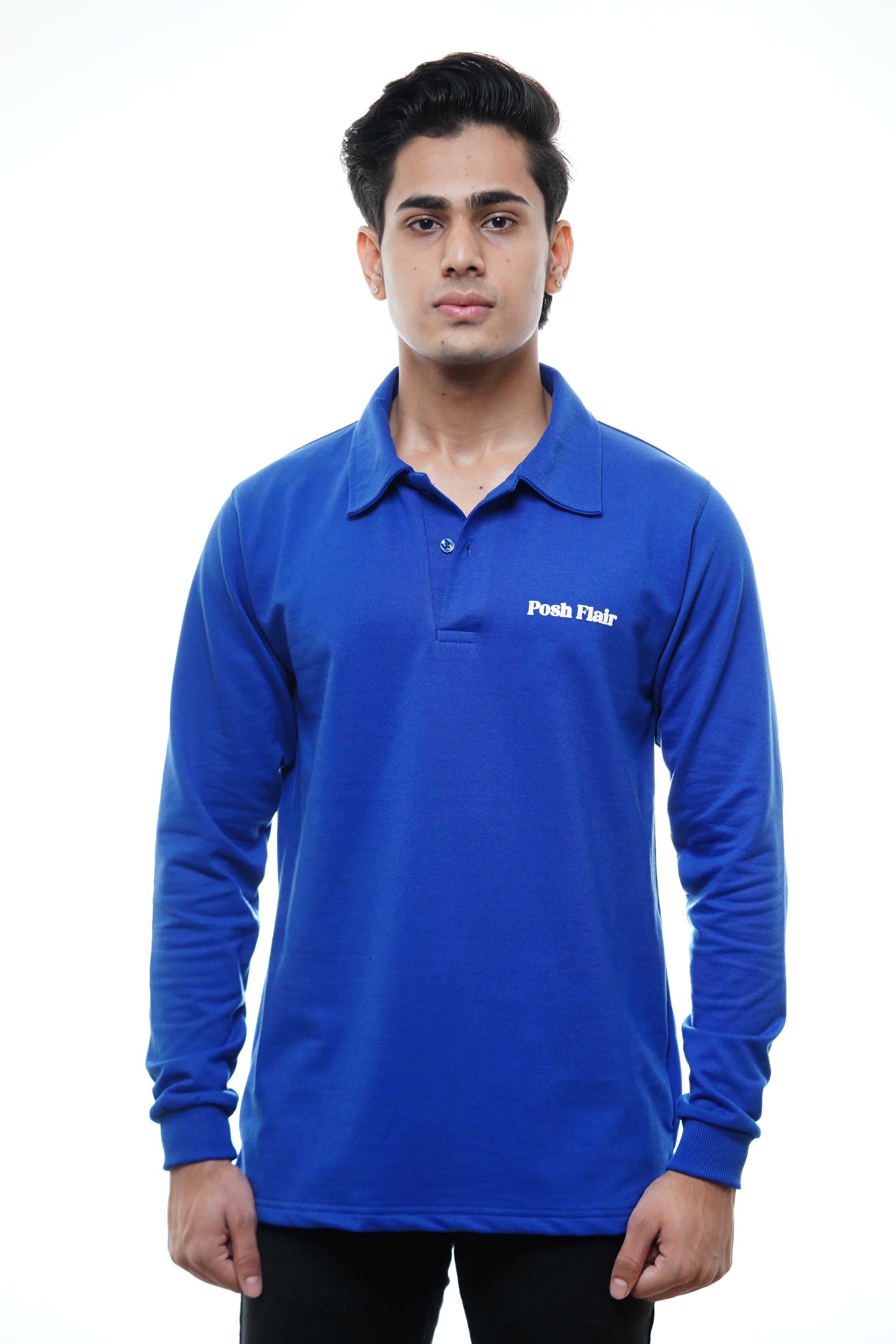Men's Full Sleeve's Polo Puff T-shirt