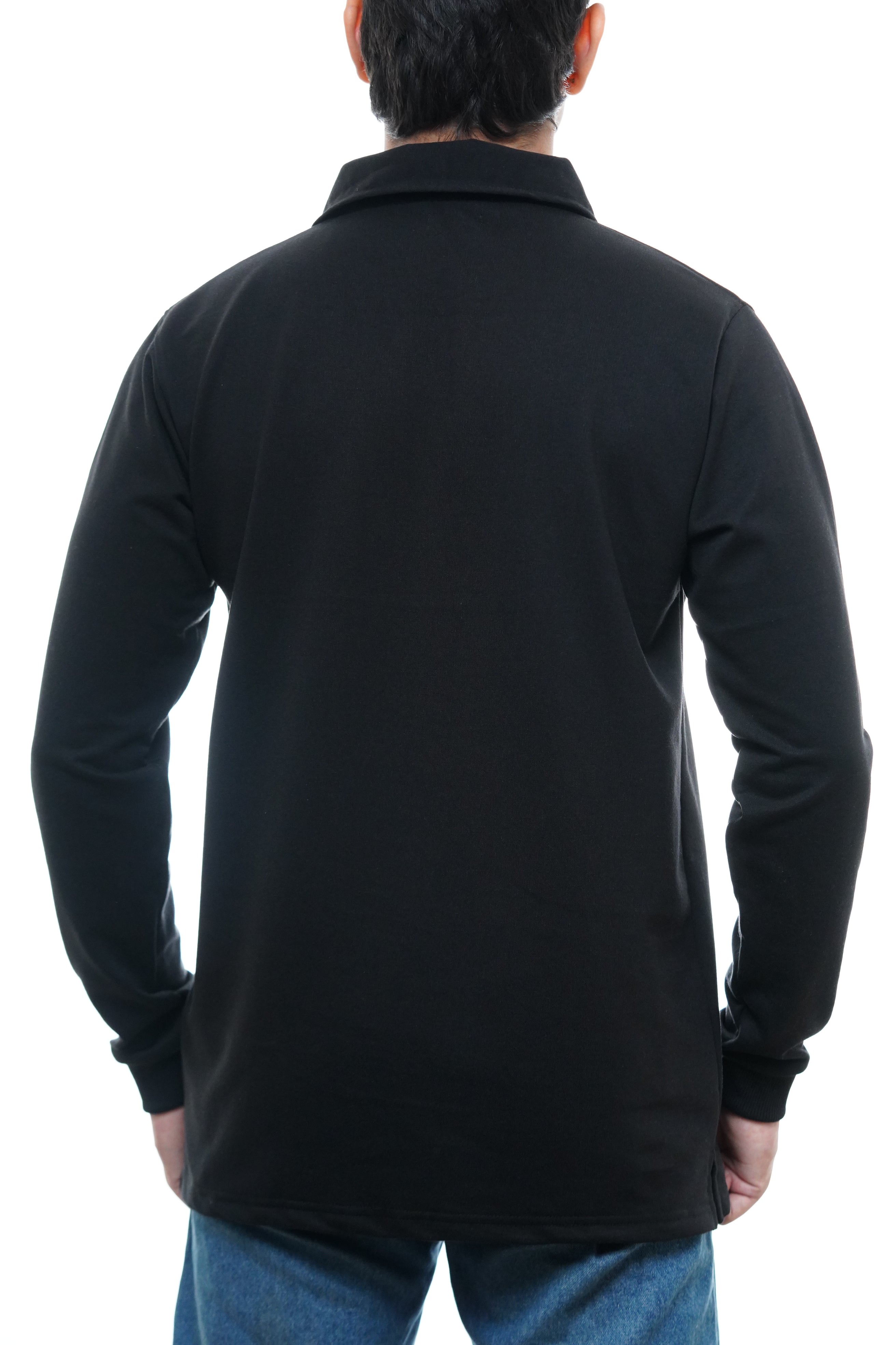 Men's Full Sleeve's Polo Rubber Print T-shirt