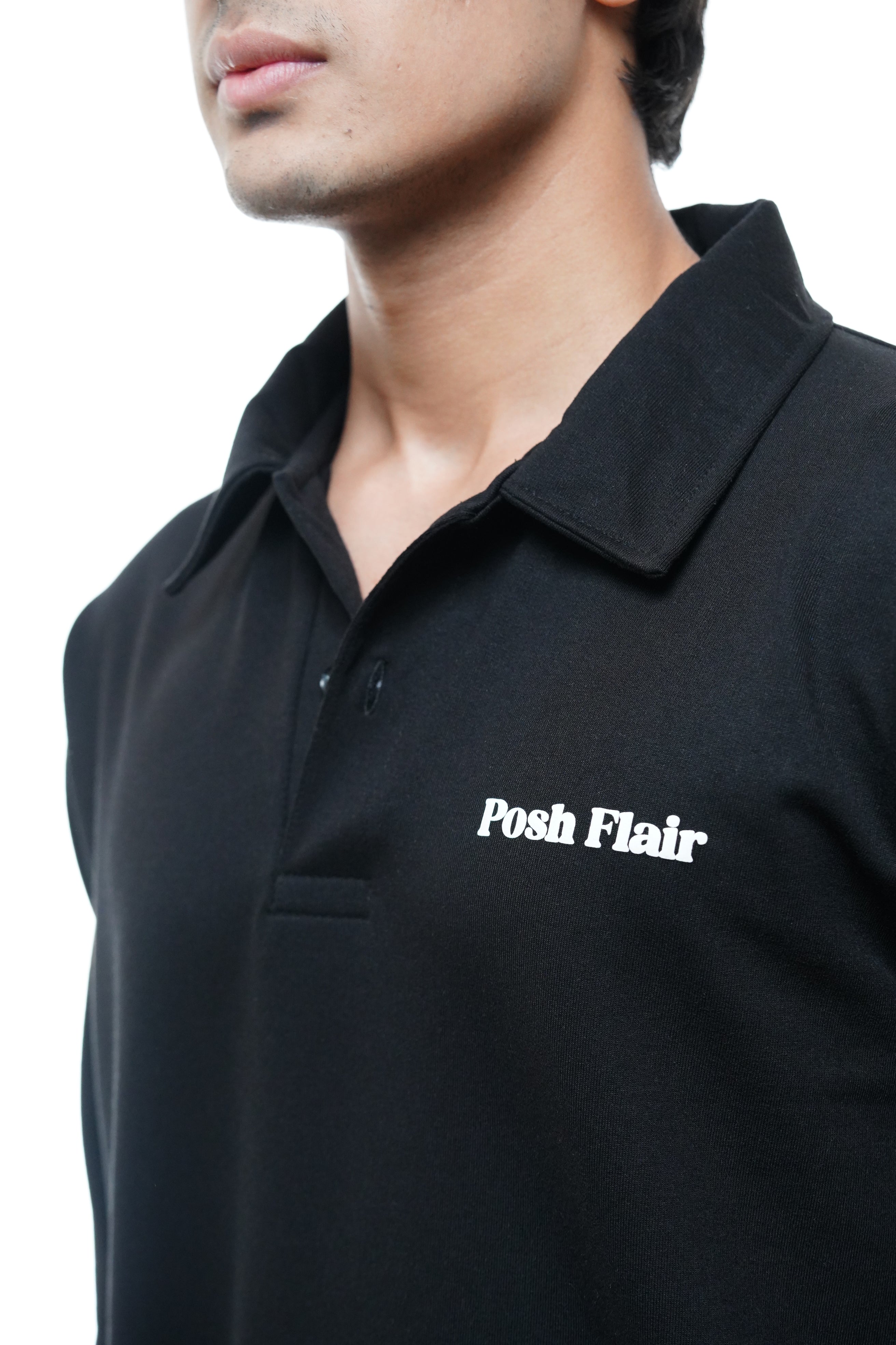 Men's Full Sleeve's Polo Puff T-shirt