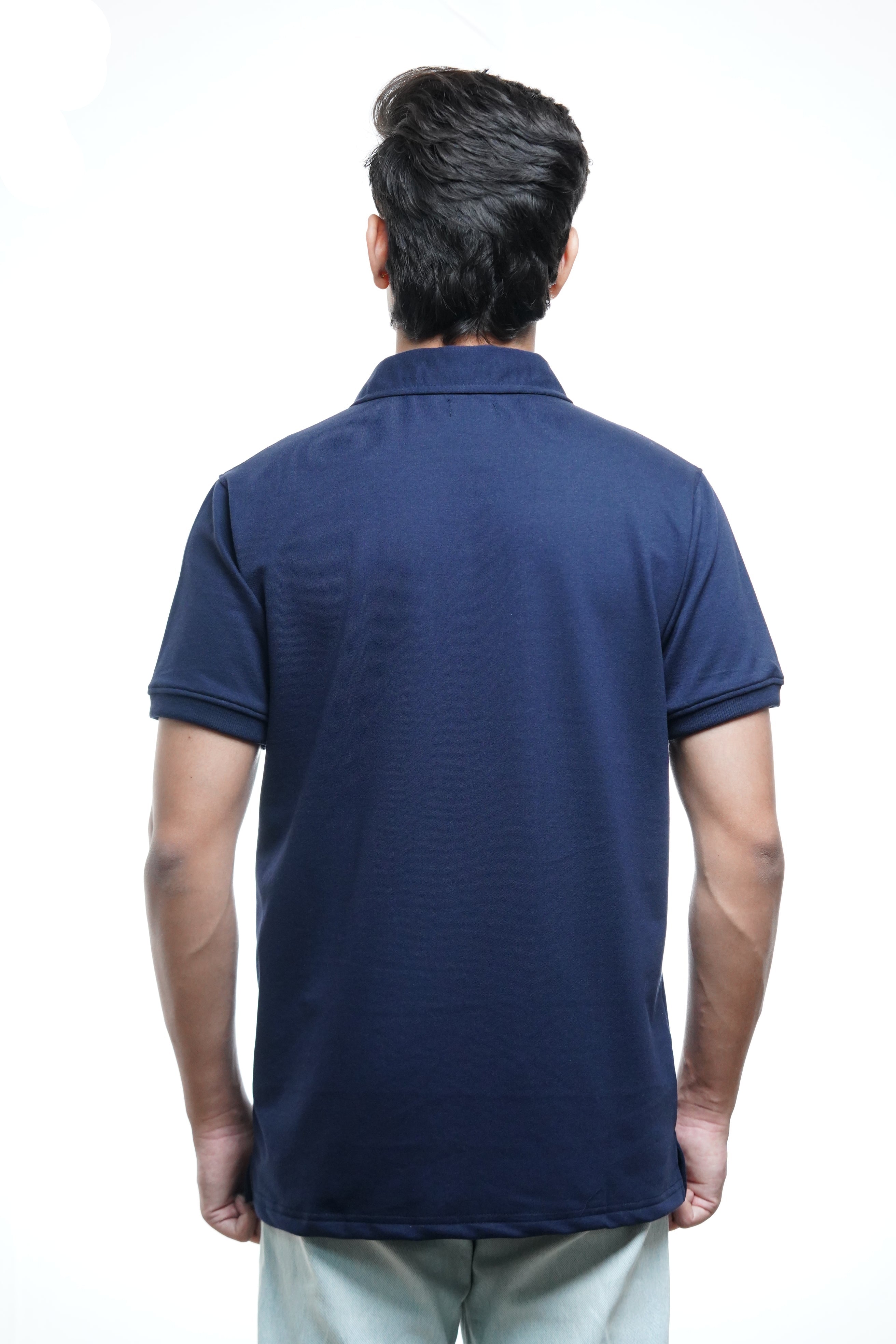 Men's Half Sleeve Poshflair Rubber Print Polo t-shirt