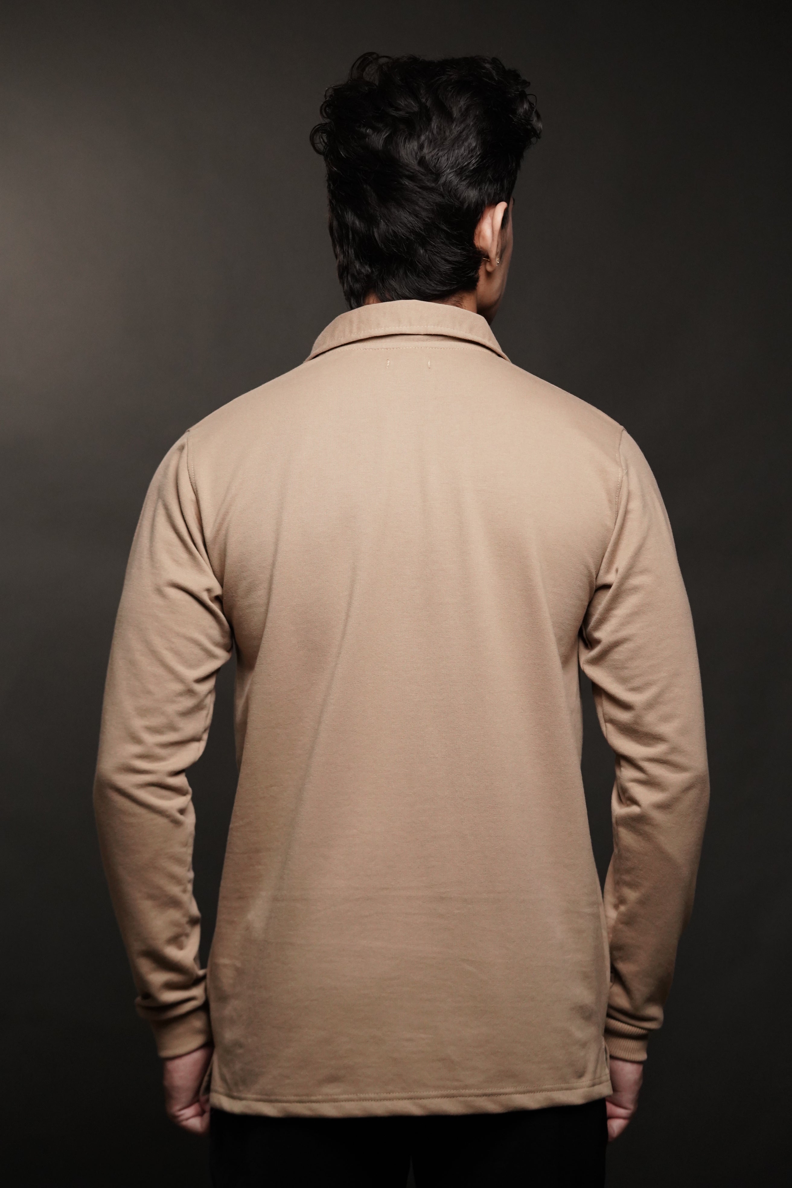 Men's Full Sleeve's Polo Puff T-shirt