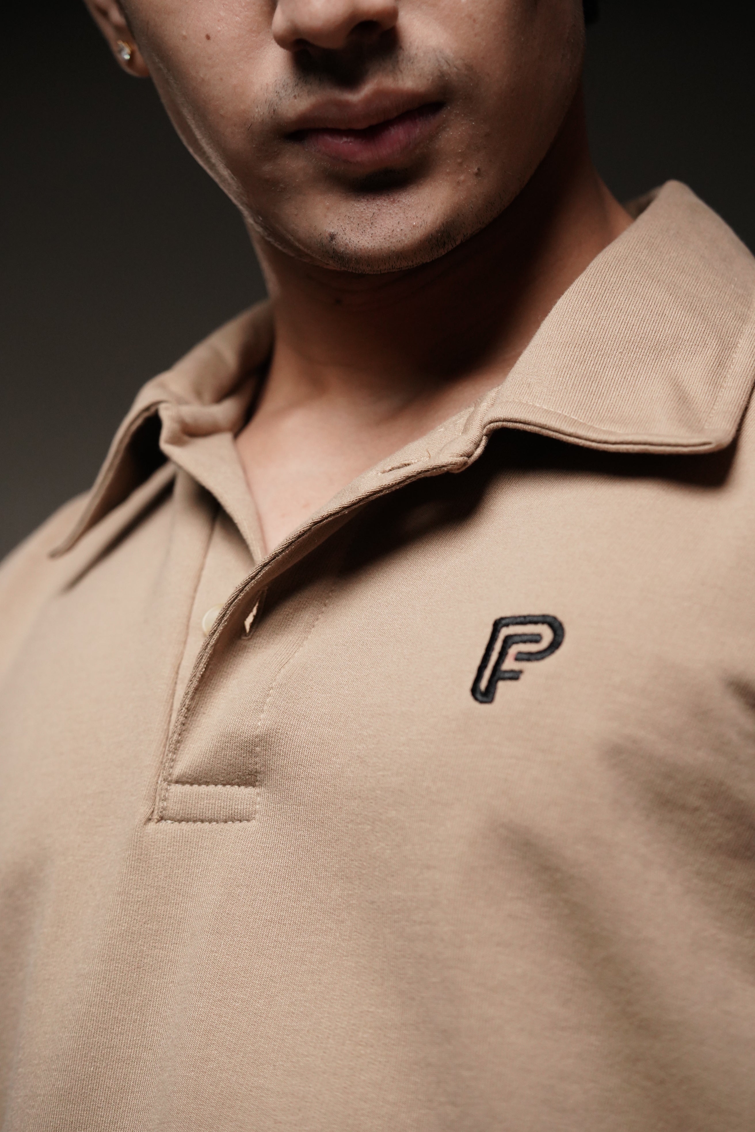 Men's Full sleeve's Polo Embroidery Logo T-shirt