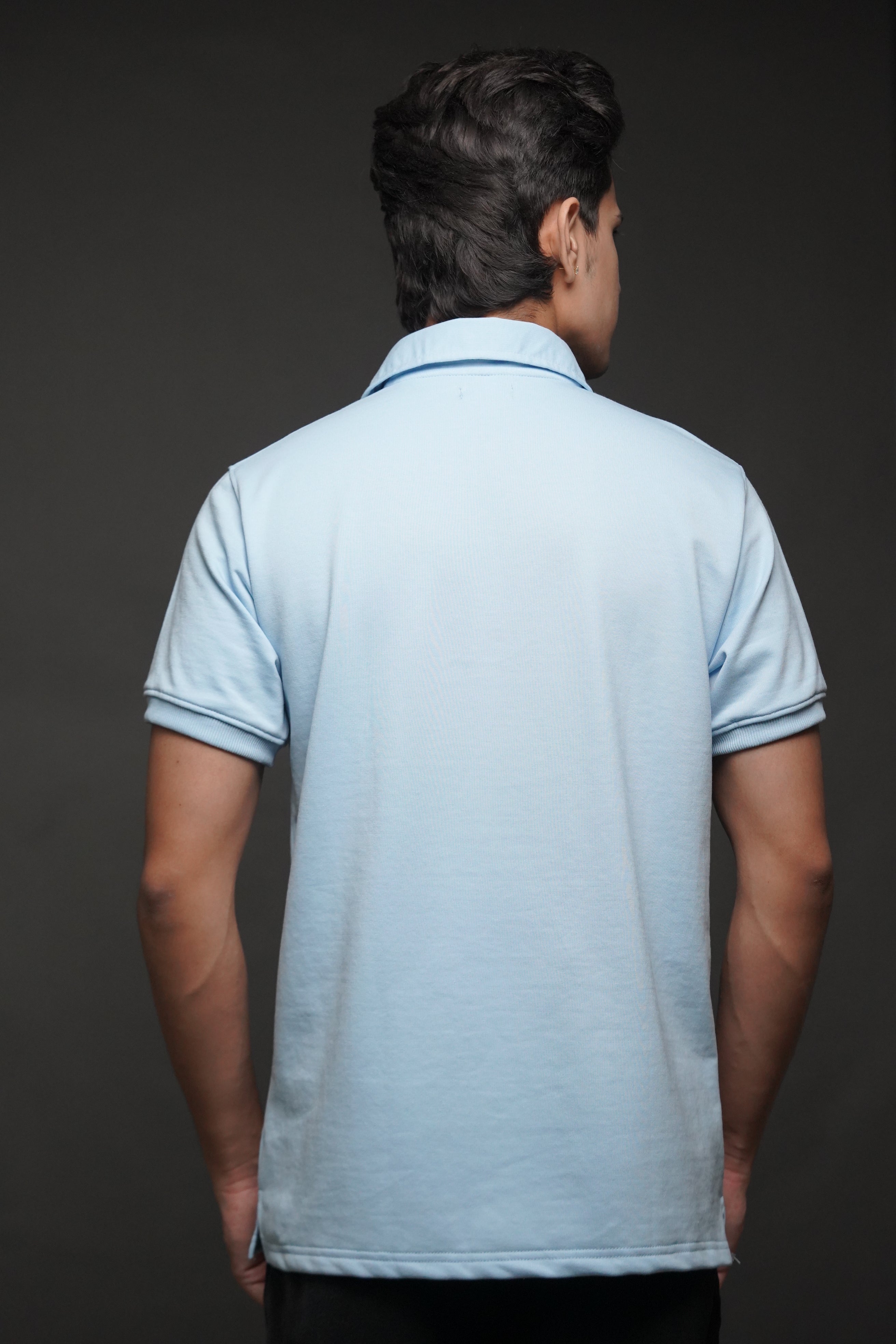 Men's Half Sleeve Poshflair Rubber Print Polo t-shirt