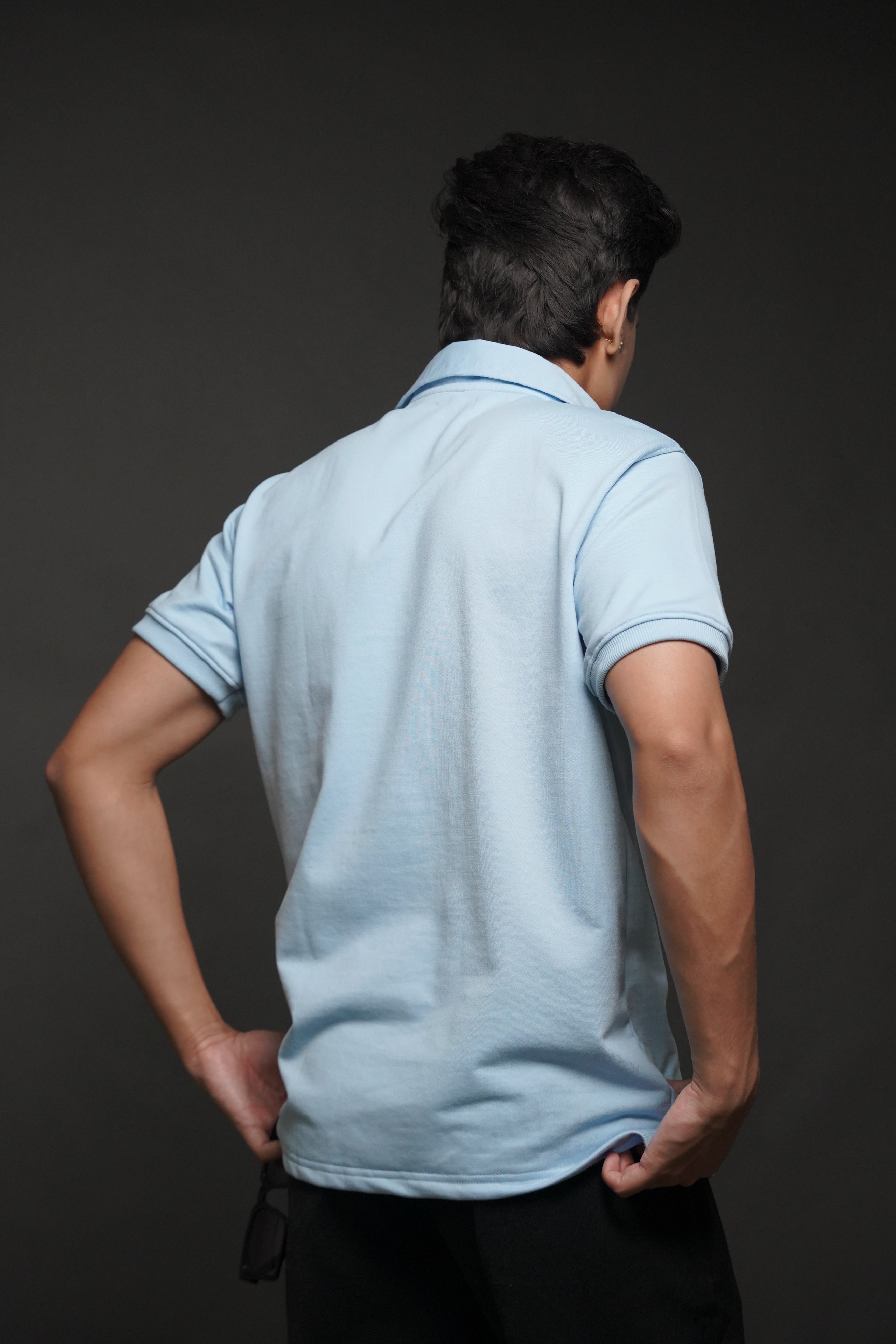 Men's Half Sleeve Poshflair Puff Polo t-shirt