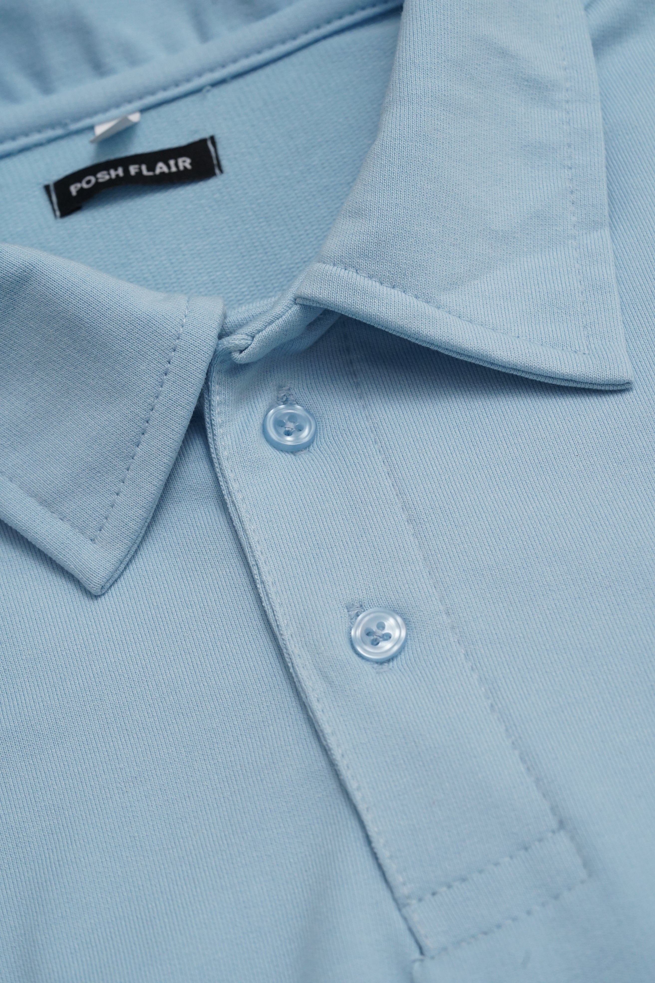Men's Half Sleeve Poshflair Puff Polo t-shirt