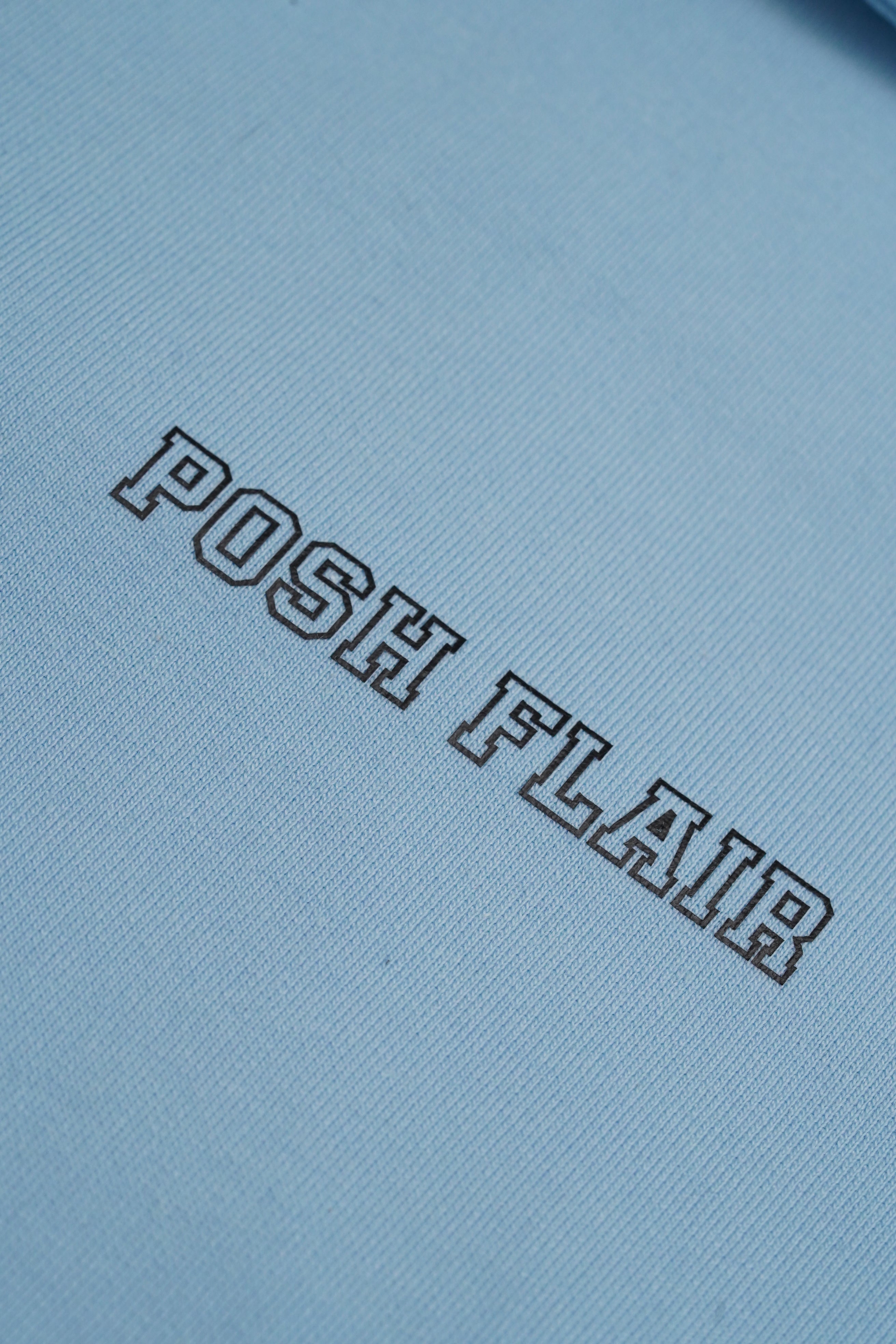 Men's Half Sleeve Poshflair Rubber Print Polo t-shirt