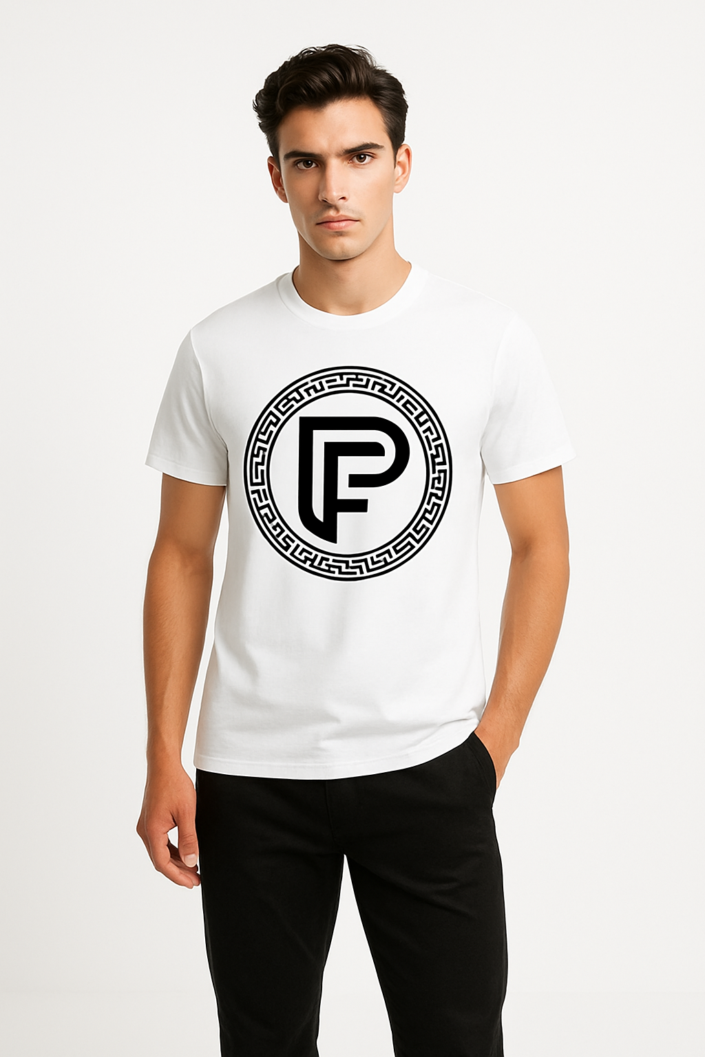 PoshFlair Modern luxe Crew neck T-Shirt