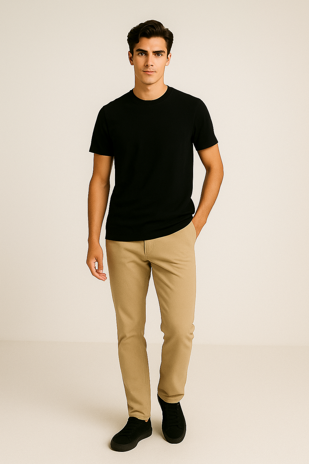 PoshFlair Classic Round Neck T-Shirt