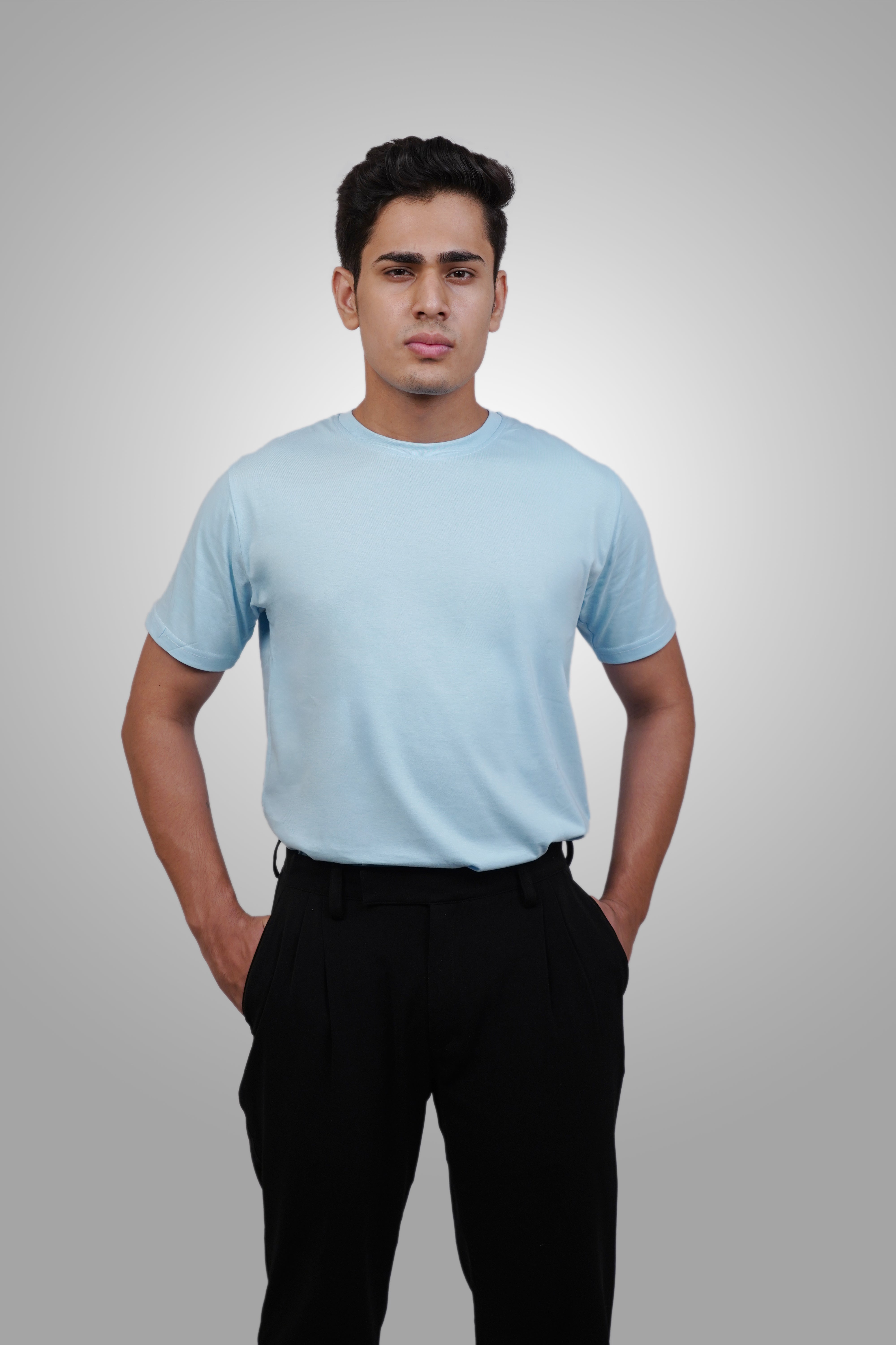 PoshFlair Classic Round Neck T-Shirt