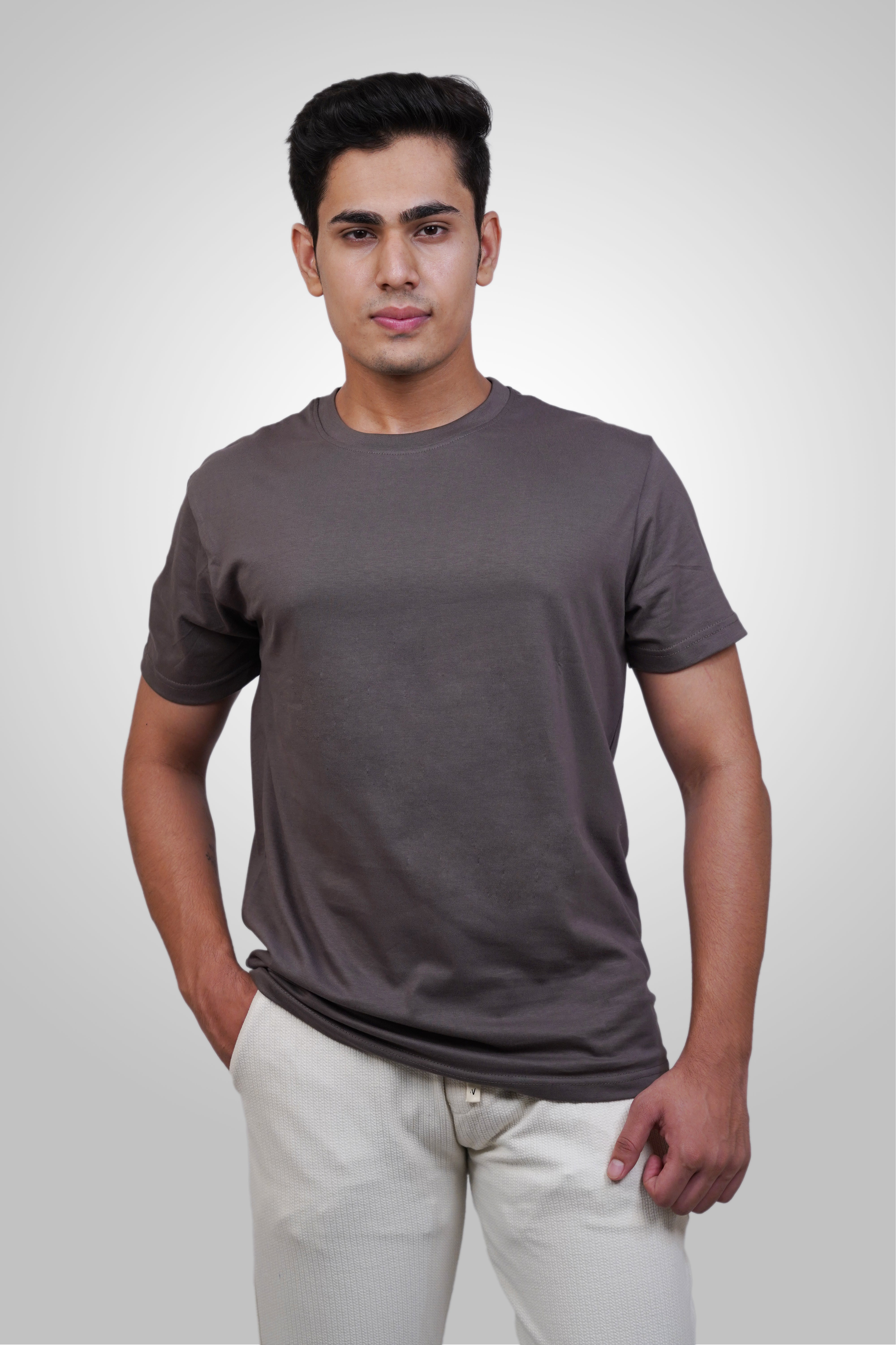 PoshFlair Classic Round Neck T-Shirt