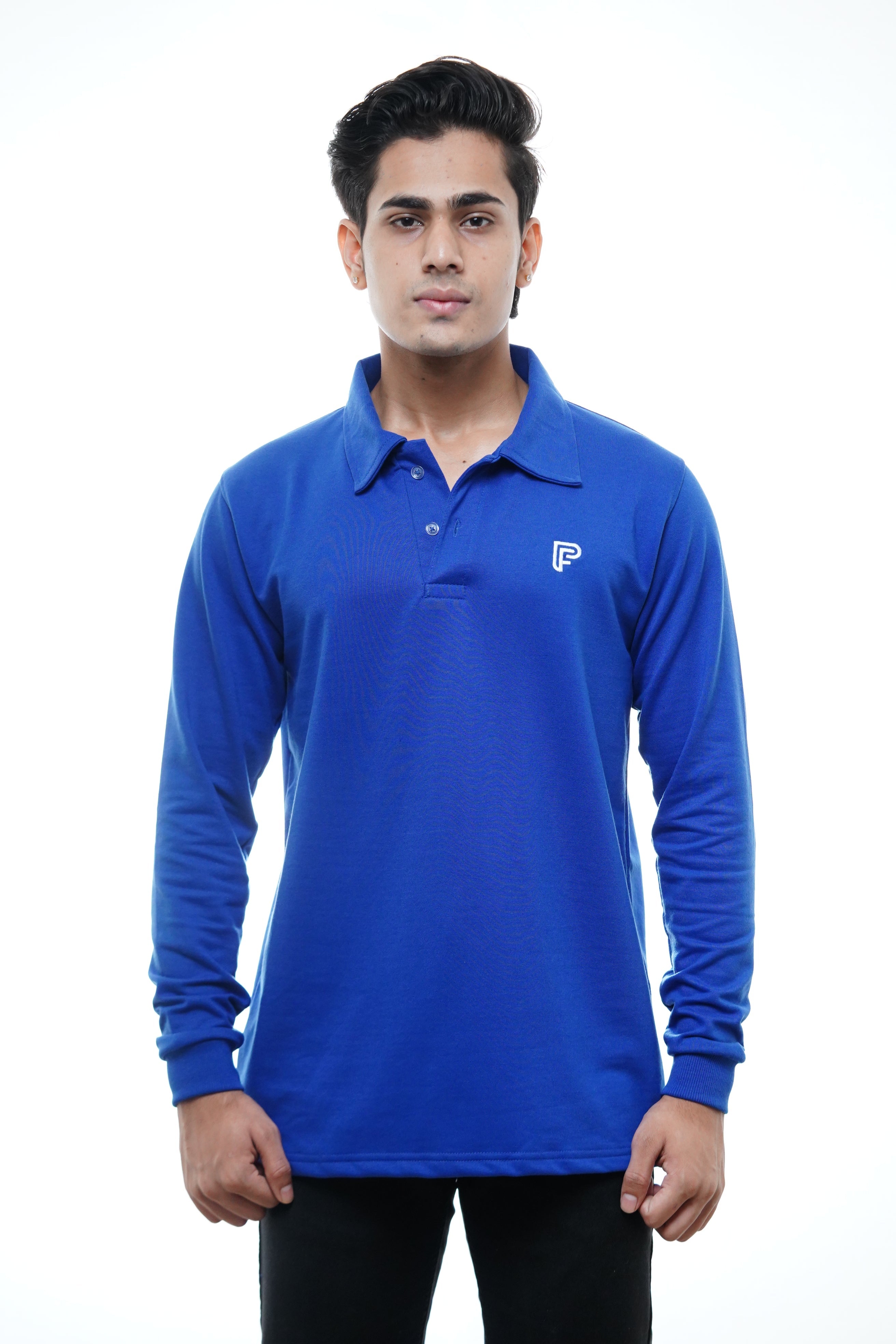 Men's Full sleeve's Polo Embroidery Logo T-shirt