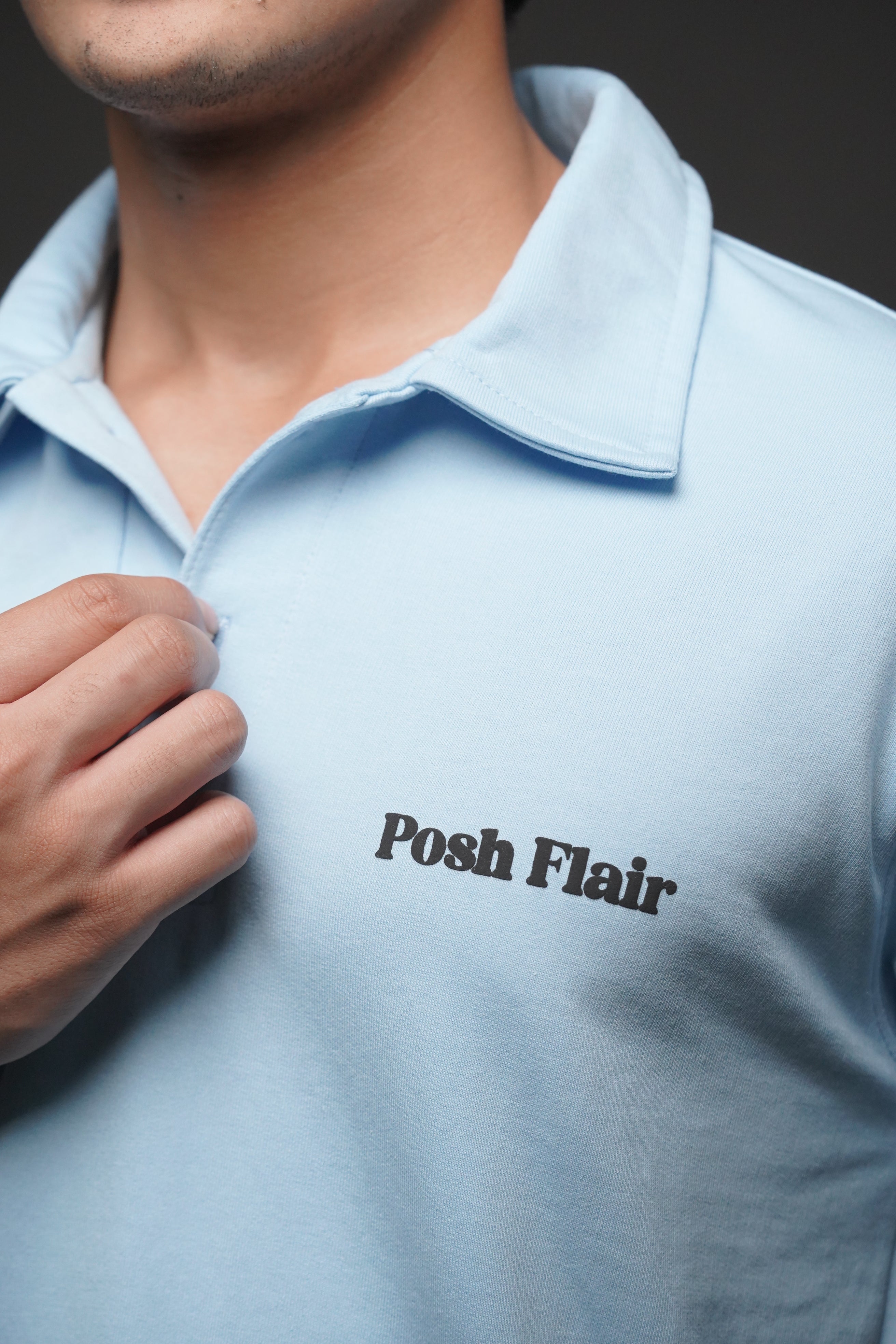Men's Half Sleeve Poshflair Puff Polo t-shirt